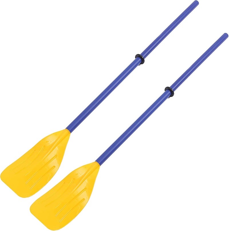 Jashem Inflatable Boat Oars Kid Size 1 Pair PVC Kayak Paddles Detachable Canoe Paddle Ribbed French Oar Set - Image 1